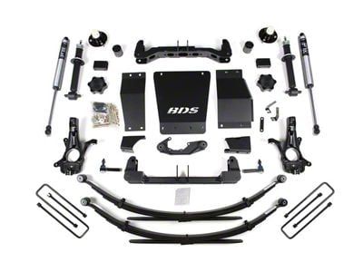 BDS 4-Inch Suspension Lift Kit with Rear Leaf Springs and FOX 2.0 Performance Shocks (14-18 4WD Sierra 1500 w/ Stock Cast Steel Control Arms)