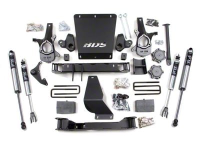 BDS 4.50-Inch Suspension Lift Kit with 5-Inch Rear Lift Blocks and FOX 2.0 Performance Shocks (99-06 4WD Sierra 1500)