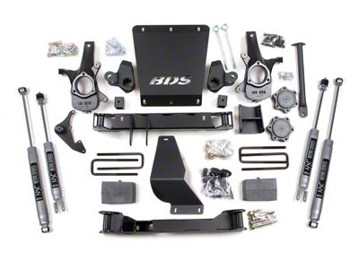 BDS 4.50-Inch Suspension Lift Kit with 5-Inch Rear Lift Blocks and NX2 Nitro Shocks (99-06 4WD Sierra 1500)