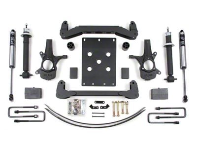 BDS 6-Inch Suspension Lift Kit with 5-Inch Rear Lift Blocks, Add-A-Leaf and FOX 2.0 Performance Shocks (07-13 2WD Sierra 1500 Regular Cab)