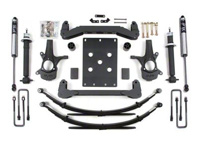 BDS 6-Inch Suspension Lift Kit with Reaf Leaf Springs and FOX 2.0 Performance Shocks (07-13 2WD Sierra 1500)