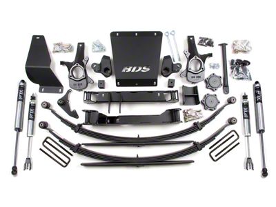 BDS 6-Inch Suspension Lift Kit with Reaf Leaf Springs and FOX 2.0 Performance Shocks (99-06 4WD Sierra 1500)