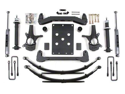 BDS 6-Inch Suspension Lift Kit with Reaf Leaf Springs and NX2 Nitro Shocks (07-13 2WD Sierra 1500)