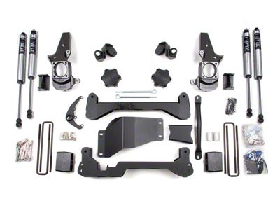 BDS 4.50-Inch Suspension Lift Kit with Rear Lift Blocks and FOX 2.0 Performance Shocks (01-10 4WD Sierra 2500 HD w/ Narrow Track Knuckle)