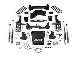 BDS 4.50-Inch Suspension Lift Kit with Rear Lift Blocks and NX2 Nitro Shocks (11-19 Sierra 2500 HD w/ Factory Overload Springs)