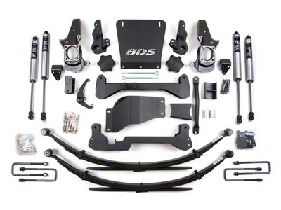 BDS 5-Inch Suspension Lift Kit with Leaf Springs and FOX 2.0 Performance Shocks (01-10 4WD Sierra 2500 HD w/ Standard Knuckles)