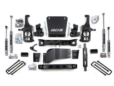 BDS 6.50-Inch High Clearance Suspension Lift Kit with 3-Inch Rear Lift Blocks and NX2 Nitro Shocks (11-19 Sierra 2500 HD w/o Factory Overload Springs)