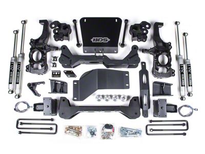 BDS 6.50-Inch High Clearance Suspension Lift Kit with NX2 Nitro Shocks (20-25 4WD Sierra 2500 HD w/ Factory Overload Springs)