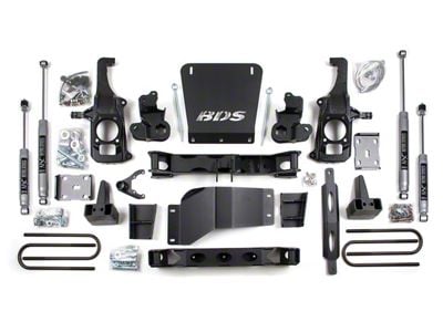 BDS 6.50-Inch Suspension Lift Kit with 4-Inch Rear Lift Blocks and NX2 Nitro Shocks (11-19 Sierra 2500 HD)