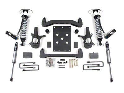 BDS 4-Inch Suspension Lift Kit with 5-Inch Rear Lift Blocks, FOX 2.5 DSC Coil-Overs and FOX 2.0 Performance Shocks (07-13 2WD Silverado 1500, Excluding Extended Cab w/ 8-Foot Long Box)