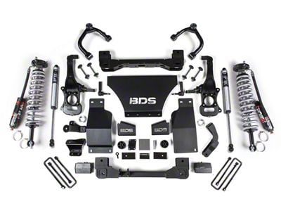 BDS 4-Inch Suspension Lift Kit with FOX 2.5 Performance Elite Coil-Overs and FOX 2.0 Performance Shocks (19-25 4WD 2.7L, 5.3L, 6.2L Silverado 1500 w/o ARC, Excluding Trail Boss)