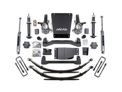 BDS 4-Inch Suspension Lift Kit with Leaf Springs and NX2 Nitro Shocks (07-13 4WD Silverado 1500)