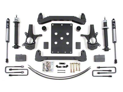 BDS 6-Inch Suspension Lift Kit with 5-Inch Rear Lift Blocks, Add-A-Leaf and FOX 2.0 Performance Shocks (07-13 2WD Silverado 1500 Regular Cab)