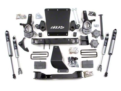 BDS 6-Inch Suspension Lift Kit with Rear Lift Blocks, Add-A-Leaf and FOX 2.0 Performance Shocks (99-06 4WD Silverado 1500)