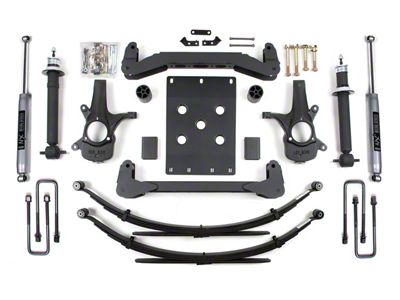 BDS 6-Inch Suspension Lift Kit with Reaf Leaf Springs and NX2 Nitro Shocks (07-13 2WD Silverado 1500)