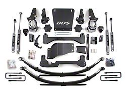 BDS 5-Inch Suspension Lift Kit with Leaf Springs and NX2 Nitro Shocks (07-10 4WD Silverado 3500 HD w/ Standard Knuckles)