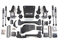 BDS 7-Inch Suspension Lift Kit with 5-Inch Rear Lift Blocks and FOX 2.0 Performance Shocks (07-10 4WD Silverado 3500 HD w/ Narrow Track Knuckle)