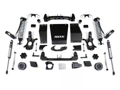 BDS 4-Inch Suspension Lift Kit with Rear Coil Springs, FOX 2.5 DSC Coil-Overs and FOX 2.0 Performance Shocks (15-19 4WD Tahoe w/ Stock Cast Aluminum or Stamped Steel Control Arms & w/o AutoRide or MagneRide)