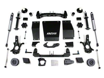 BDS 4-Inch Suspension Lift Kit with Rear Coil Springs with FOX 2.0 Performance Shocks (15-19 4WD Tahoe w/ Stock Cast Steel Control Arms & w/o AutoRide or MagneRide)