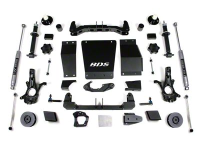 BDS 4-Inch Suspension Lift Kit with Rear Coil Springs with NX2 Nitro Shocks (15-19 4WD Tahoe w/ Stock Cast Aluminum or Stamped Steel Control Arms & w/o AutoRide or MagneRide)