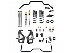 Belltech Lowering Kit with Street Performance Struts, Shocks and Anti-Sway Bars for Factory 20-Inch Wheels; 2-Inch Front / 3 to 4-Inch Rear (19-24 RAM 1500 w/o Air Ride, Excluding TRX)