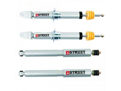 Belltech Street Performance Front Struts and Rear Shocks for 1 to 3-Inch Front / 3 to 5-Inch Rear Drop (19-24 RAM 1500, Excluding TRX)