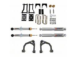 Belltech Lowering Kit with Street Performance Shocks; 2-Inch Front / 4-Inch Rear (19-23 2WD Ranger w/ Aluminum Knuckles)