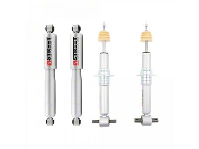 Belltech Street Performance Front Struts and Rear Shocks for 0 to 4-Inch Front / 4-Inch Rear Drop (19-24 Sierra 1500, Excluding AT4 & Denali)