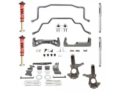 Belltech 7 to 9-Inch Suspension Lift Kit with Sway Bar, Trail Performance Coil-Overs and Shocks (16-18 Silverado 1500 Double Cab, Crew Cab w/ Stock Cast Aluminum or Stamped Steel Control Arms)