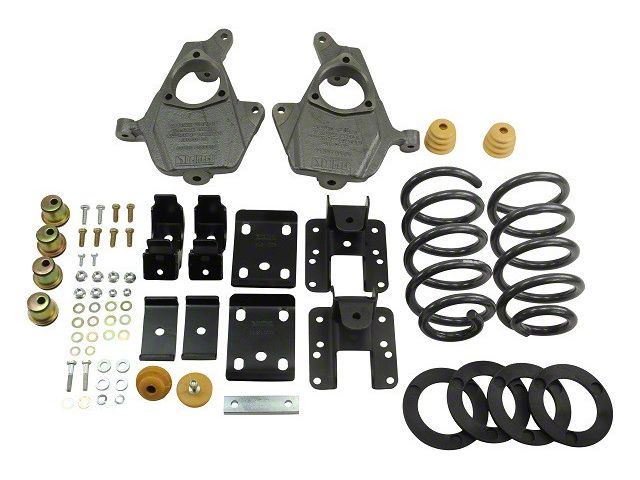 Belltech Lowering Kit; 3 to 4-Inch Front / 5 to 6-Inch Rear (07-13 2WD Silverado 1500 Extended Cab, Crew Cab)