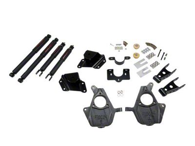 Belltech Lowering Kit with Nitro Drop II Shocks; 2-Inch Front / 4-Inch Rear (99-06 2WD Silverado 1500 Extended Cab)