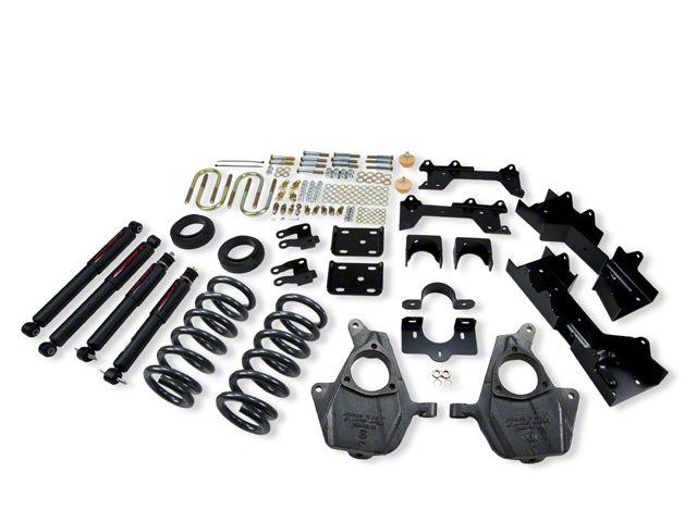 Belltech Lowering Kit with Nitro Drop II Shocks; 4 to 5-Inch Front / 6-Inch Rear (99-00 2WD Silverado 1500 Extended Cab)