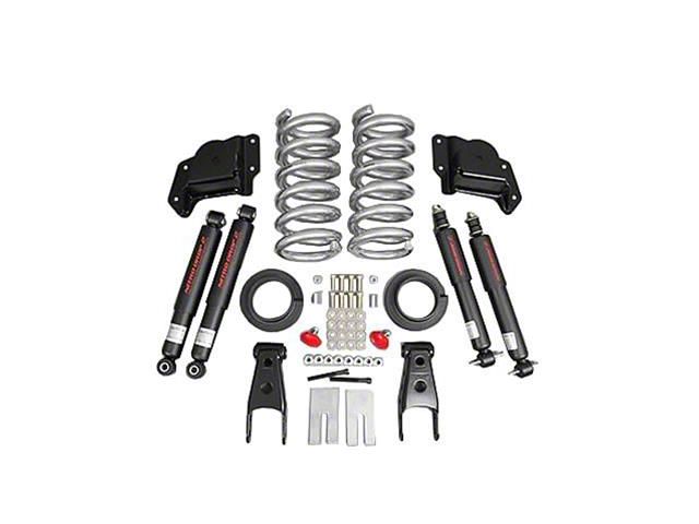 Belltech Lowering Kit with Nitro Drop II Shocks; 2-Inch Front / 4-Inch Rear (99-00 2WD Silverado 1500 Regular Cab)