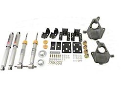 Belltech Lowering Kit with Street Performance Shocks; 3 to 4-Inch Front / 5 to 6-Inch Rear (14-16 2WD Silverado 1500 w/ Stock Cast Steel Control Arms)