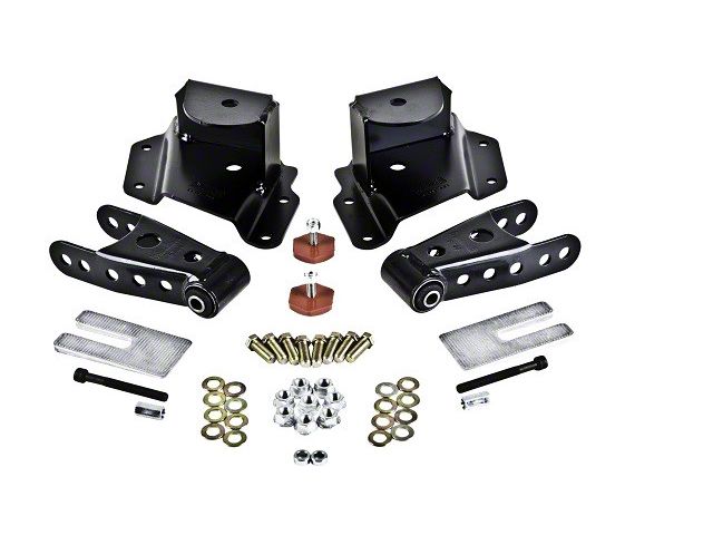 Belltech 3-Inch Drop Leaf Spring Shackle and Hanger Kit (99-06 Silverado 1500 Regular Cab w/ 6.50-Foot Standard Box)