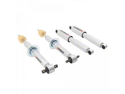 Belltech Street Performance Front Struts and Rear Shocks for 0 to 2-Inch Front / 6-Inch Rear Drop (19-24 Silverado 1500, Excluding Trail Boss & ZR2)