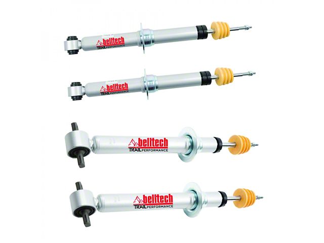 Belltech Trail Performance Front Struts and Rear Shocks for 4-Inch Front / 2 to 3.50-Inch Rear Lift (21-24 Yukon)