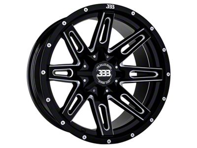 Big Baller Brand LB4 Gloss Black Milled 6-Lug Wheel; 18x10; -25mm Offset (04-08 F-150)