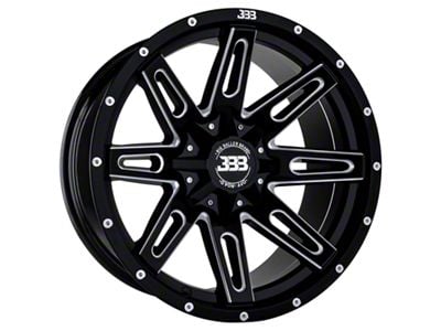 Big Baller Brand LB4 Gloss Black Milled 6-Lug Wheel; 18x9; 18mm Offset (04-08 F-150)