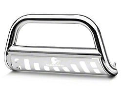 Bull Bar with Stainless Steel Skid Plate; Stainless Steel (04-24 F-150, Excluding Raptor)