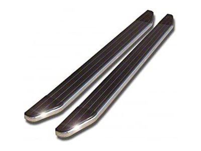 Running Boards; Black Aluminum; 5-inch Step Pad (09-14 F-150 SuperCab)
