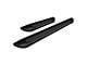 Running Boards; Black Aluminum; 6-Inch Stripe Step Pad (11-16 F-350 Super Duty SuperCrew)