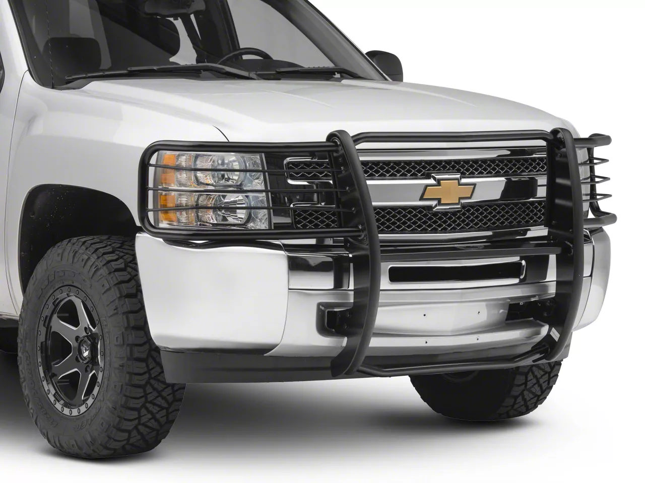 Silverado 1500 Grille Guard; Black (07-13 Silverado 1500) - Free Shipping