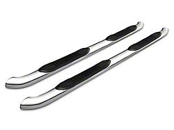 3-Inch Round Side Step Bars; Stainless Steel (19-25 RAM 1500 Quad Cab)