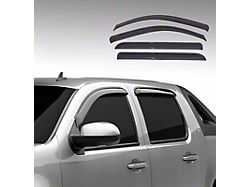 Door Visor; Smoked; Tape-On; 4-Piece (11-15 RAM 3500)