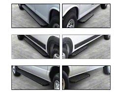 Running Boards; Black Steel; 6.50-Inch Wide Hole Punched Step (19-24 Ranger)