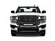 Rugged Grille Guard; Black Steel Modular; Includes 20-Inch LED Light Bar with Wiring Harness, Mounting Brackets and Hardware (15-19 Sierra 2500 HD)