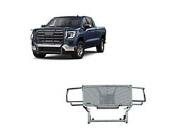 Rugged Grille Guard; Black Steel Modular; Includes 20-Inch Single LED Light Bar with Wiring Harness, Mounting Brackets and Hardware (20-23 Sierra 2500 HD)