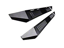 Armour Running Boards; Black (20-25 Sierra 2500 HD Crew Cab)