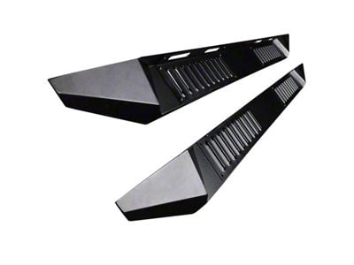 Armour Running Boards; Black (20-24 Sierra 2500 HD Crew Cab)